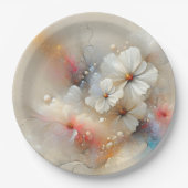 Hedendaagse kosmos abstract ontwerp papieren bordje (Voorkant)