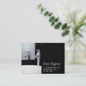 hedendaagse kraan visitekaartje (Staand voorkant)