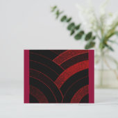 hedendaagse kromme chevrons briefkaart (Staand voorkant)