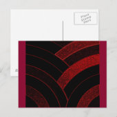 hedendaagse kromme chevrons briefkaart (Voorkant / Achterkant)