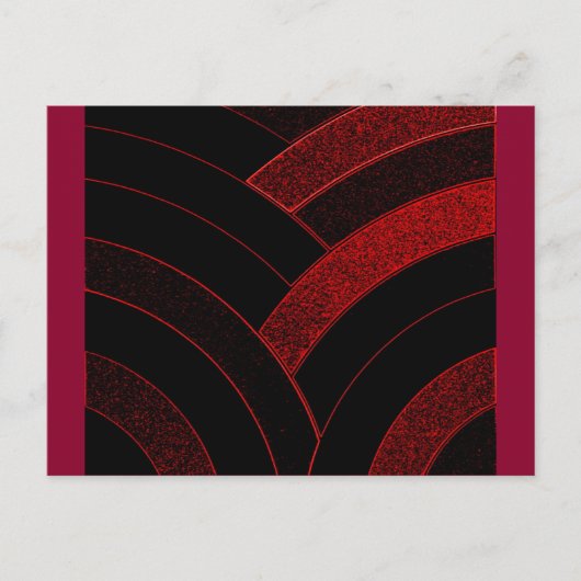 hedendaagse kromme chevrons briefkaart (Voorkant)