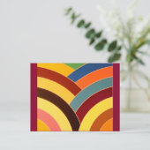 hedendaagse kromme chevrons briefkaart (Staand voorkant)