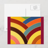 hedendaagse kromme chevrons briefkaart (Voorkant / Achterkant)