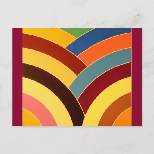 hedendaagse kromme chevrons briefkaart (Voorkant)