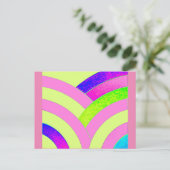 hedendaagse kromme chevrons briefkaart (Staand voorkant)