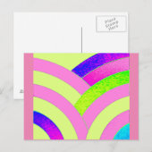 hedendaagse kromme chevrons briefkaart (Voorkant / Achterkant)