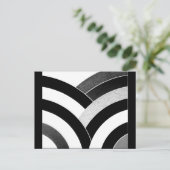 hedendaagse kromme chevrons briefkaart (Staand voorkant)