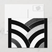 hedendaagse kromme chevrons briefkaart (Voorkant / Achterkant)