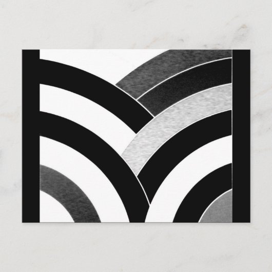 hedendaagse kromme chevrons briefkaart (Voorkant)