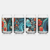 Hedendaagse kunst bloeit in de ruimte blikvorm glas (Rechts)