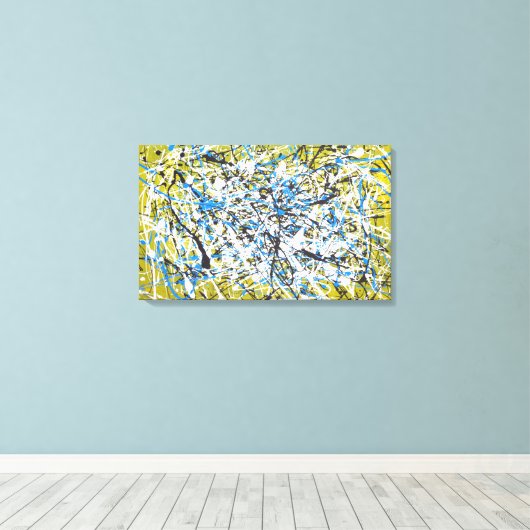 hedendaagse kunst canvas afdruk (Insitu (Houten vloer))