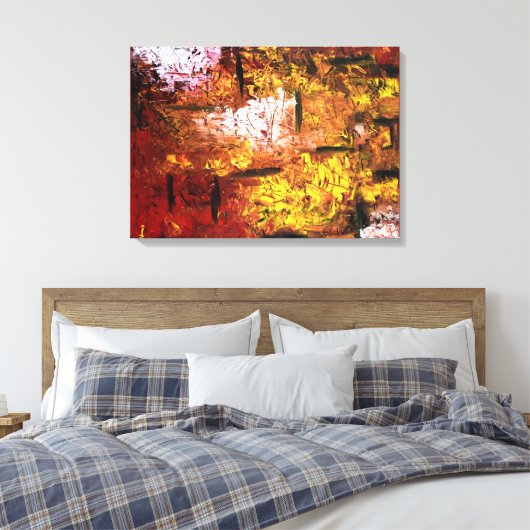 hedendaagse kunst canvas afdruk (Insitu (Slaapkamer))