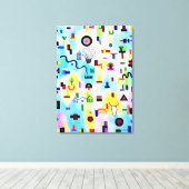 hedendaagse kunst canvas afdruk (Insitu (Houten vloer))