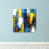 hedendaagse kunst canvas afdruk (Insitu (Houten vloer))