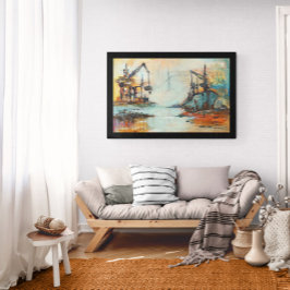 hedendaagse kunst foto afdruk