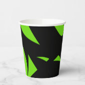hedendaagse kunst groen / zwart papieren bekers (Links)