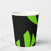 hedendaagse kunst groen / zwart papieren bekers (Voorkant)