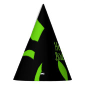 hedendaagse kunst groen / zwarte dag feesthoedjes (Links)