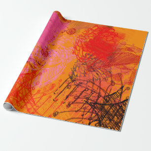 Hedendaagse kunst. Handkunst. Kleurrijke textuur. Cadeaupapier