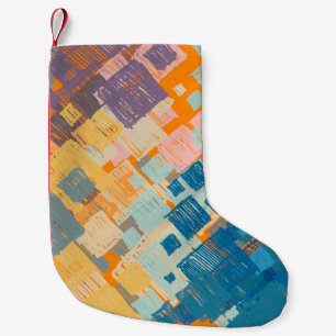 hedendaagse kunst. Kleurrijke textuur. Moderne ill Kleine Kerstsok