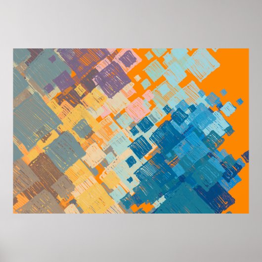 hedendaagse kunst. Kleurrijke textuur. Moderne ill Poster (Voorkant)
