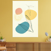Hedendaagse kunst posters canvas afdruk (Insitu (Woonkamer))