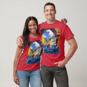 Hedendaagse kunst, schilderen, Praag T-shirt (Unisex)