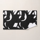 Hedendaagse kunst zwart en wit bad handdoek (Handdoek)