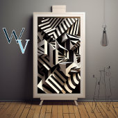 hedendaagse kunst zwart-wit poster