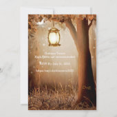 Hedendaagse Landelijke Boom Slingerlichtjes Rustie Kaart (Achterkant)