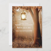 Hedendaagse Landelijke Boom Slingerlichtjes Rustie Kaart (Achterkant)