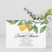 Hedendaagse Lemon Garden Horizontaal Vrijgezellenf Kaart (Staand voorkant)