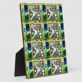 Hedendaagse leuke mozaïek kunst print – een speels fotoplaat (Zijkant)