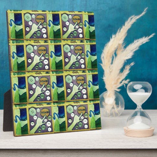 Hedendaagse leuke mozaïek kunst print – een speels fotoplaat (Zijkant)