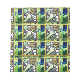 Hedendaagse leuke mozaïek kunst print – een speels notitieblok