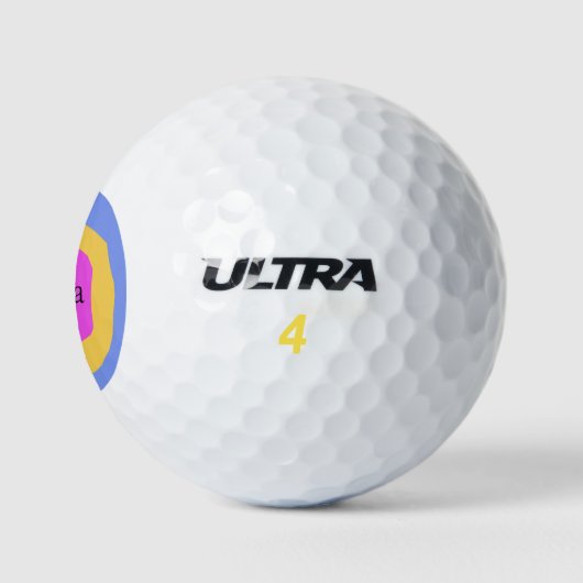 Hedendaagse levendige ontwerp aangepaste naam golfballen (Logo)
