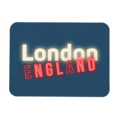 Hedendaagse Londense Neonlichten Typografie  Magneet (Horizontaal)
