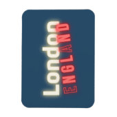 Hedendaagse Londense Neonlichten Typografie  Magneet (Verticaal)