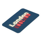 Hedendaagse Londense Neonlichten Typografie  Magneet (Linkerzijde)