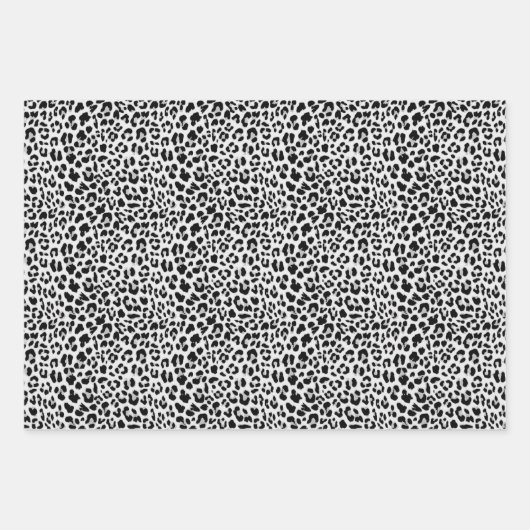 Hedendaagse luipaard en Zebra Inpakpapier Vel (Voorkant 3)