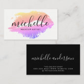Hedendaagse make-up artist visitekaartje (Voorkant / Achterkant)