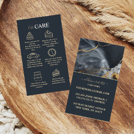 Hedendaagse Marmer Goud Esthetische Cake Zorg  Visitekaartje