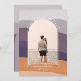 Hedendaagse mauve oranje gestreepte FOTO DANK JEWE Kaart