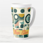 Hedendaagse Mid-eeuw Stijl Mama's Magic Elixir Latte Mok (Rechterhoek)