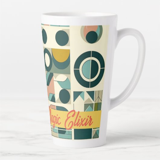 Hedendaagse Mid-eeuw Stijl Mama's Magic Elixir Latte Mok (Rechts)