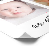 Hedendaagse Mijn 1e Jaar Verjaardag foto teken Poster (Hoek)