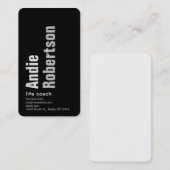 Hedendaagse Minimalist zwart grijs Visitekaartje (Voorkant / Achterkant)