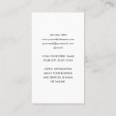 Hedendaagse minimalistische custom Logo blush roze Visitekaartje (Achterkant)