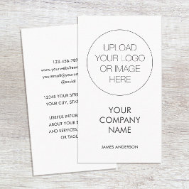 Hedendaagse minimalistische custom Logo wit grijs Visitekaartje