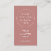 Hedendaagse minimalistische custom Logo woestijn R Visitekaartje (Voorkant)